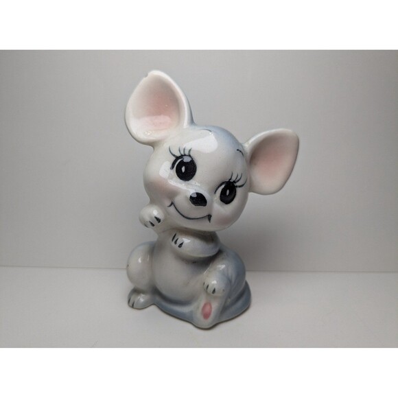 Blue Grey Mouse Figurine - Picture 1 of 2